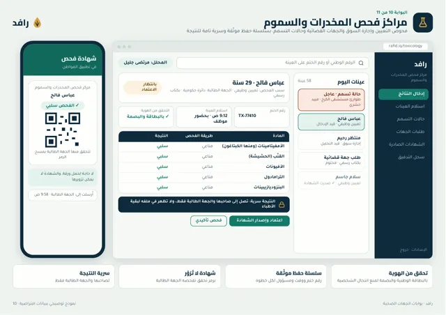 بوابة مراكز فحص المخدرات والسموم